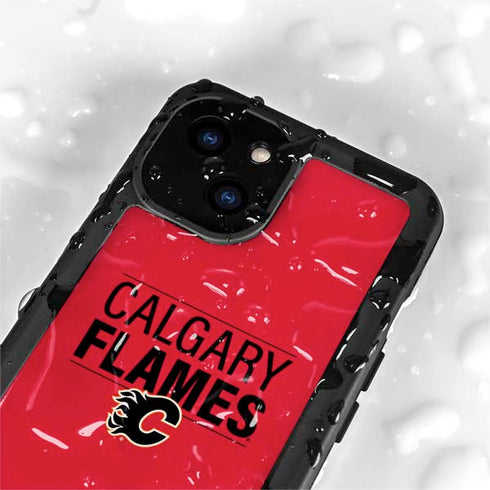 NHL Calgary Flames Lineup iPhone 15 Waterproof Case
